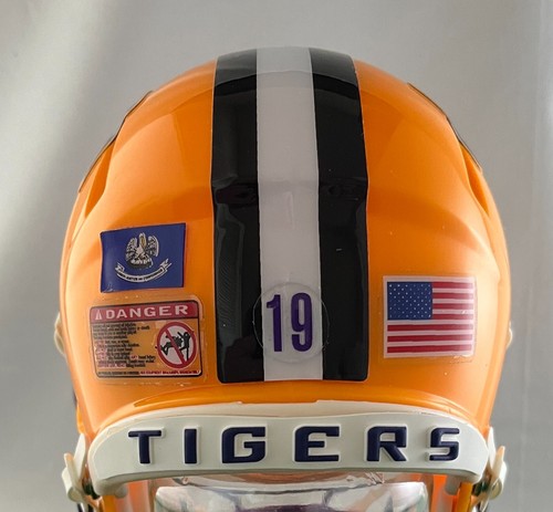 CUSTOM LSU TIGERS RIDDELL SPEED MINI HELMET - Picture 5 of 5