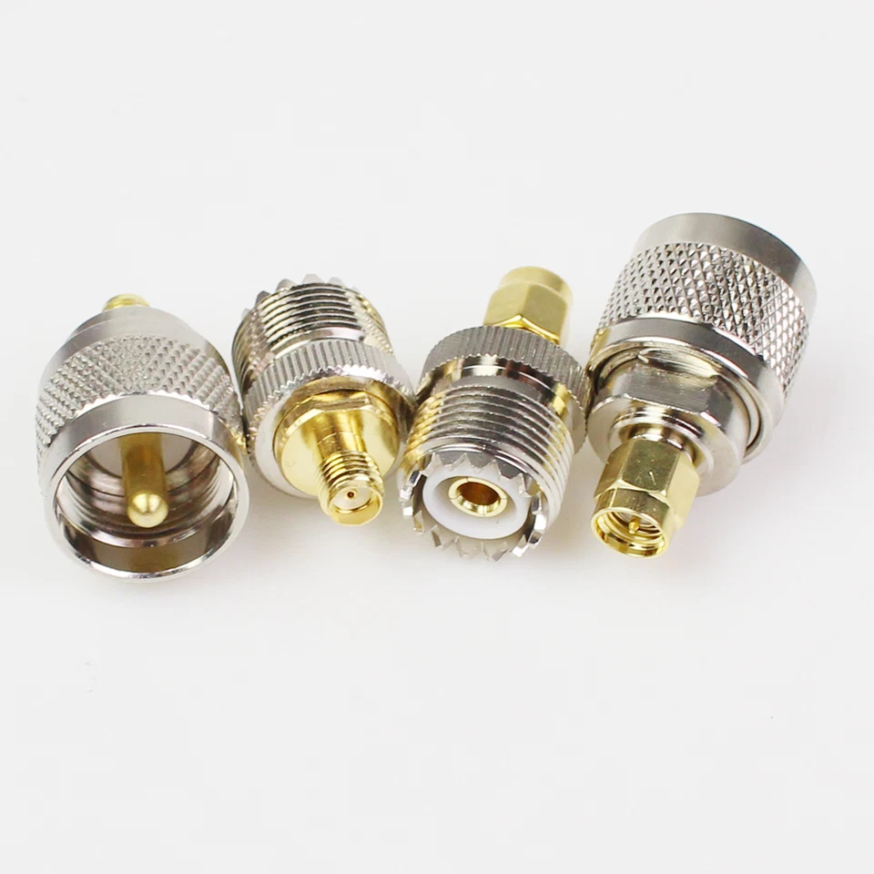 4x PL259 SO239 Connector Kits UHF SMA Male Female Adapter Antenna Test Converter - Image 2 of 4