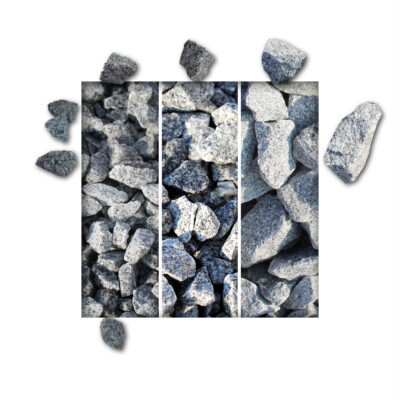Granitsplitt Hellgrau Splitt Zierkies Grau Zen Garten