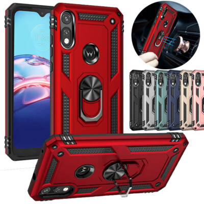 For MOTO G PURE/G POWER 2022 Case Rugged Ring Stand Holder Armor Hybrid Cover