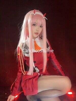 Cosplay Zero Two. Uniforme e/ou Peruca, Anime Darling in the Franxx