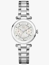 Guess Collection White Ceramic steel roman 32mm Women's Watch Y06003L1