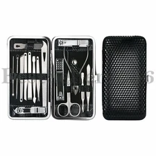 Manicure Pedicure Set Professional 16 in 1 Stainless Steel Nail Cutter Kit Tools