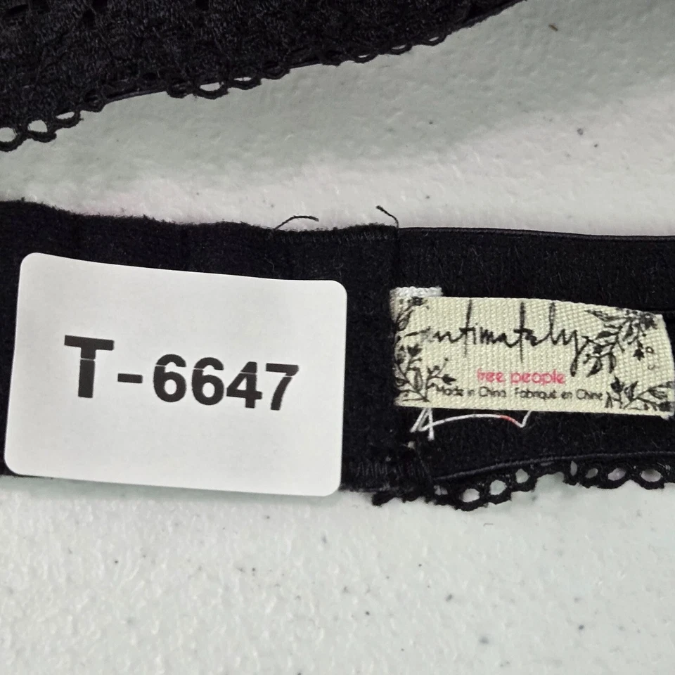 Halter inalámbrico Free People Intimately para mujer pequeño negro sin forro Foto 2 de 4