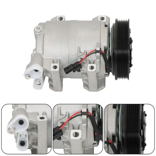 A/C AC Compressor W/Clutch For 2008 2009 2010 2011-2013 Nissan Rogue 2.5L l4 - Foto 6 di 12