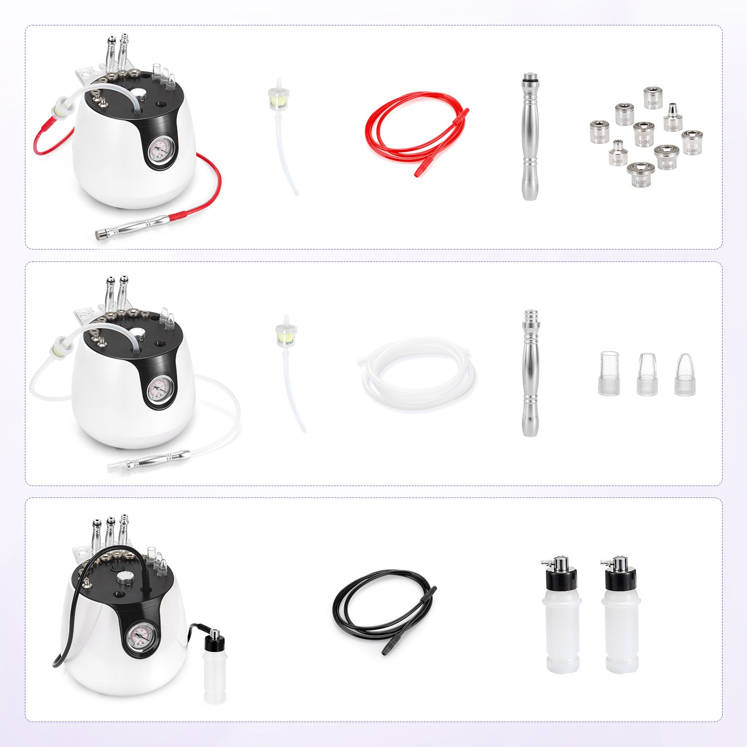 3 In 1 Diamond Microdermabrasion Exfoliation Blackhead Remover Tool