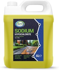 Sodium Hypochlorite 5 Litre – High Strength (14-15%) Driveway & Patio Cleaner –