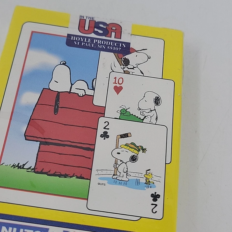 Hoyle Peanuts Snoopy Playing Cards 50th Celebration New Sealed Model 6840 RARE - Image 4 of 4