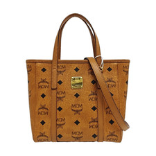 MCM Toni Classic Monogram Print Tote Crossbody Shopping Bag - Excellent #1SRP7MV