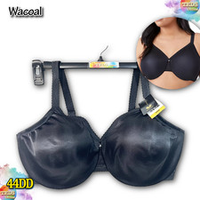 NWT Wacoal Women's 44DD Full Figure Simple Shaping Minimizer Bra 857109 Black