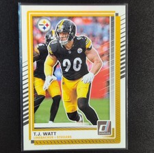 2025 Panini Donruss T.J. Watt #132 Pittsburgh Steelers Football Base Set Card
