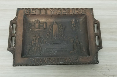 Vintage Gettysburg, PA Souvenir Trinket Tray INV#M-839