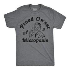Camisetas divertidas para hombre Orgulloso dueño de un micropene sarcástico gráfico novedad camiseta