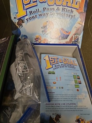Rare1st & Goal Board Game Complete Roll Pass & Kick Your Way to Victory Football