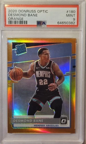 2020 Donruss Optic Desmond Bane #180 RC Orange /199 PSA 9 Grizzlies Magic 🔥