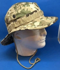 Mil-Tec Camo Boonie Tactical Waterproof Breathable Vented Hat Sz Small