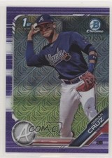 2019 Bowman Chrome Prospects Mega Box Purple Mojo Refractor /250 Derian Cruz 1u6