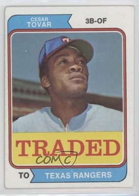 1974 Topps Traded Cesar Tovar #538 qp4