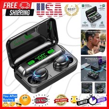 Wireless Bluetooth Earbuds with Noise-Canceling Microphone and Deep Bass