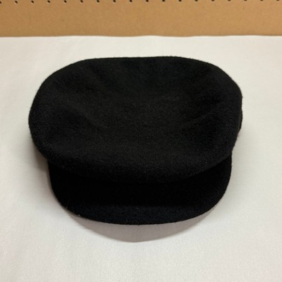 Kangol Mens Spitfire Newsboy Cap Hat XL X/Large Black Wool Blend 6260BC