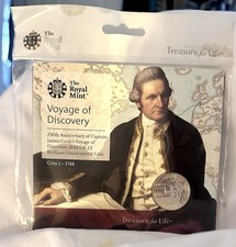 Captain James Cook 250th Anniversary Voyage of Discovery 2020 UK £2 Coin