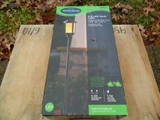 New Harbor Breeze 5Ft LED Low V Torch Light Matte Black Glass Lens No. 4108933