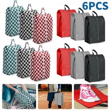 6PCS Portable Shoe Storage Bags W/ Handle, Waterproof Pouch Organizer for Travel