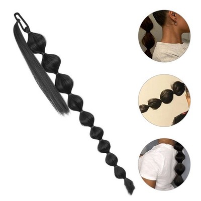 Bubble Pferdeschwanz Extensions Lockiges Haar Pferdeschwanzhaarerweiterung