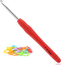 Professional Extra Long 4.5Mm Crochet Hooks, Ergonomic Handle Set for Beginne...