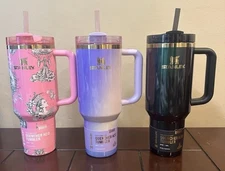 Set Of 3 2025 Target Stanley X Wicked For Good FlowState Quencher Tumbler 40 OZ