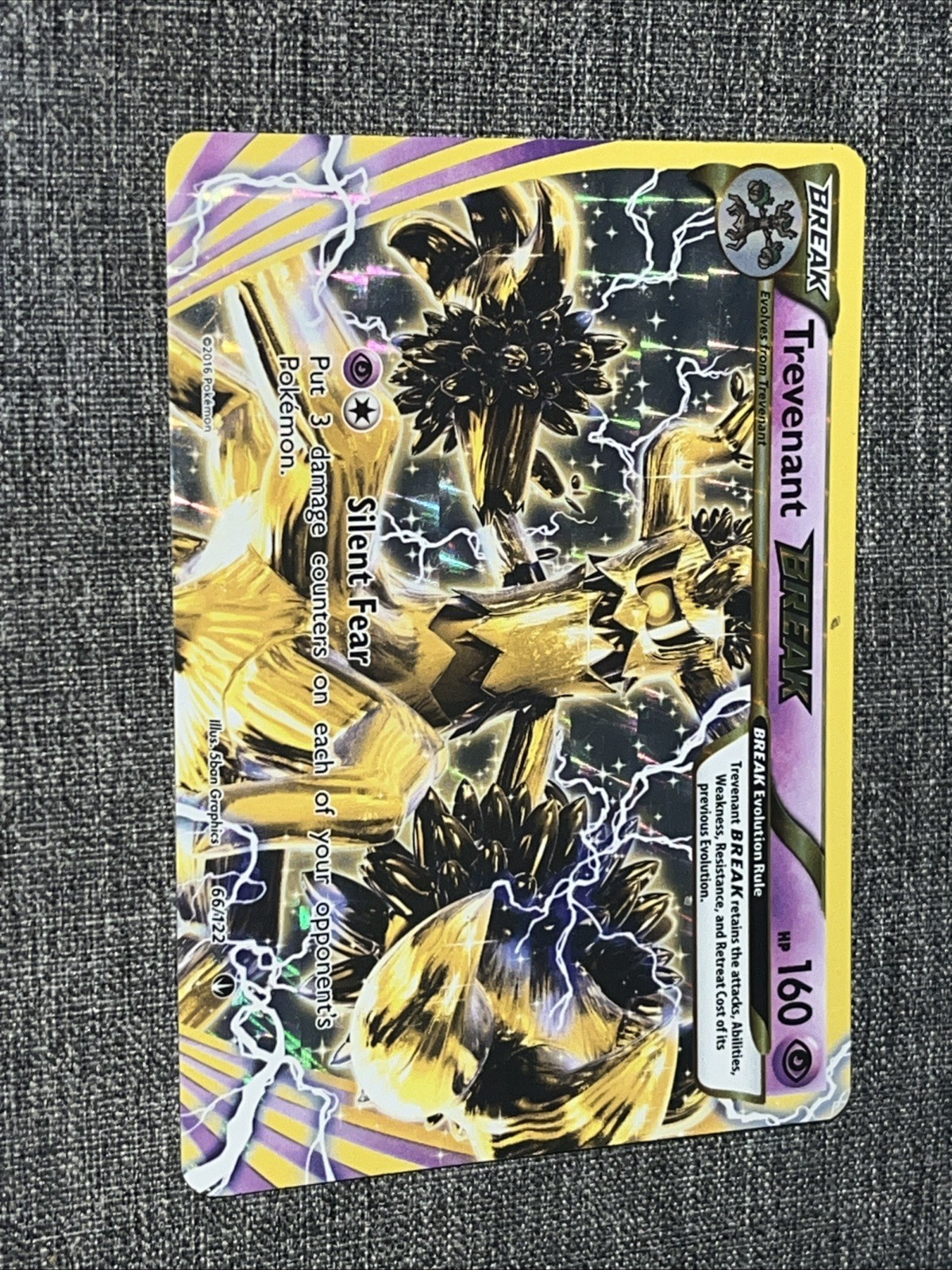 Trevenant BREAK 66/122 BREAKpoint Ultra Rare Pokemon Card MP