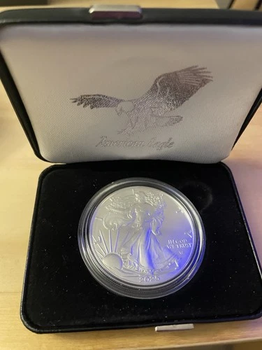 Photo of a 2025-W American Silver Eagle from an eBay listing that sold on Jul 22, 2026