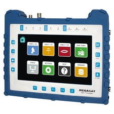 Megasat Satmessgerät HD 7 Combo DVB-S2 Satelliten DVB-C DVB-T2 Messgerät 8,9" Di