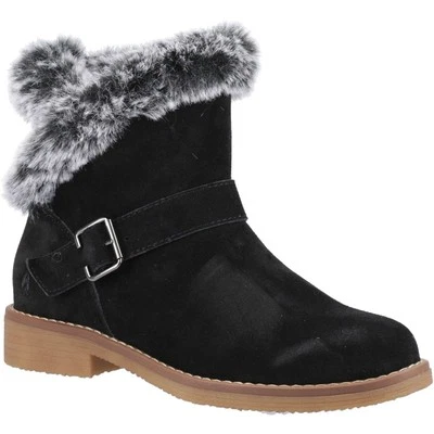 Hush Puppies Hannah Damenstiefel Aus Schwarzem Wildleder