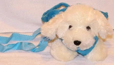 Girls Plush Fuzzy Faux Fur Shoulder Puppy Purse