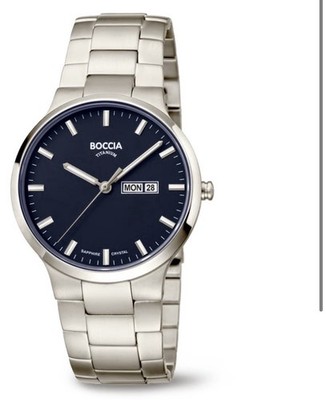 Boccia Herrenuhr 3649-02,Titanium.Neue Uhr+Etikett.2 Jahre Garantie ab Kaufdatum