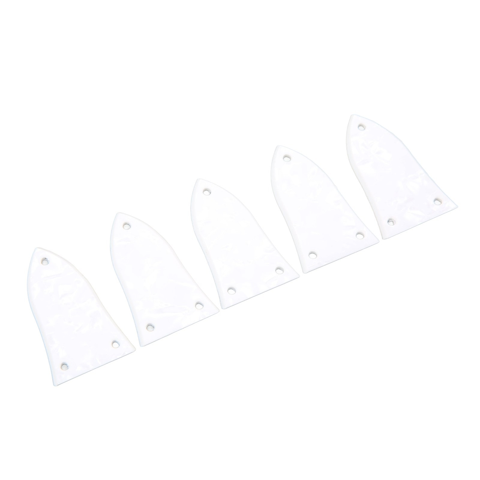 5Pcs White Guitar Truss Rod Cover Set 3 Hole Plastic Electric Guitar Bass T