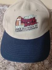 NCAA 1999 Stagg Bowl White Baseball Cap Hat Strap-back D 3 Championship
