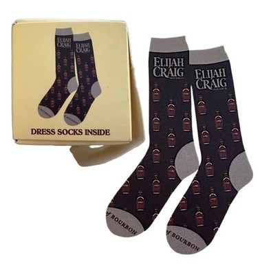 ELIJAH CRAIG Men s Dress Socks Crew Novelty Print The Father of Bourbon