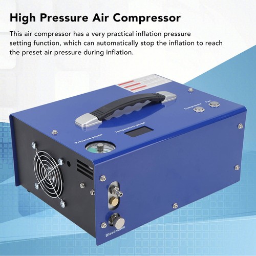 Compressore Aria Spegnimento Automatico 30Mpa Pompa Aria Elettrica Alta Pressione VFUY - Foto 7 di 22