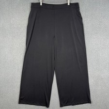 Halston Wide Leg Casual Dress Pants Womens Size XL Black NWT