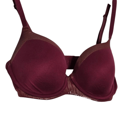 Reggiseno Victoria's Secret foderato Demi taglia 32DD marrone metallizzato - Foto 2 di 4