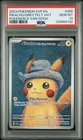 POKEMON PIKACHU/GREY FELT HAT 2023 SVP EN-SV BSP #085 POKEMON X VAN GOGH PSA 10
