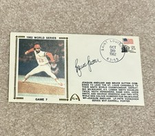 Bruce Sutter Autograph Envelope; 1982 World Series Champs St. Louis Cardinals