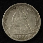 1889-P Seated Liberty Dime - Free Shipping USA