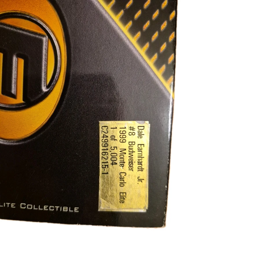 1999 Action/RCCA Elite 1/24 Dale Earnhardt Jr #8 Budweiser Monte Carlo 1/5004 - Image 4 of 4