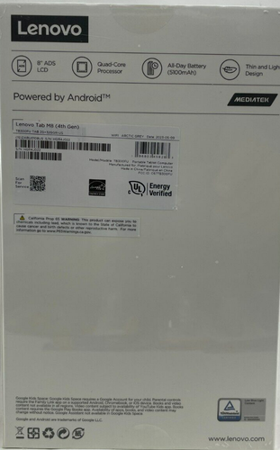 Lenovo - ZABU0108US - Tablet 8" HD Cortex A53 Quad-core 2 GHz - 2 GB RAM - Picture 2 of 2