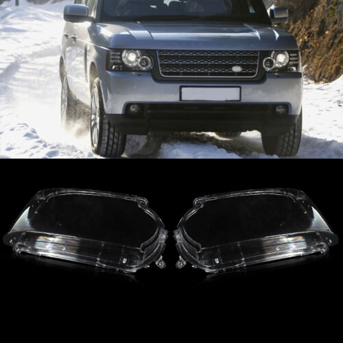 Pair Headlight Lens Cover Headlamp For Land Rover Range Rover Vogue L322 2010-13 - Foto 3 di 17