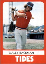 1980 Tidewater Tides TCMA #4 Wally Backman Beaverton Oregon OR NM Baseball Card