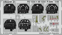 MW22 Eduard 491234 P-40N 1/48 Pe Set For Academy